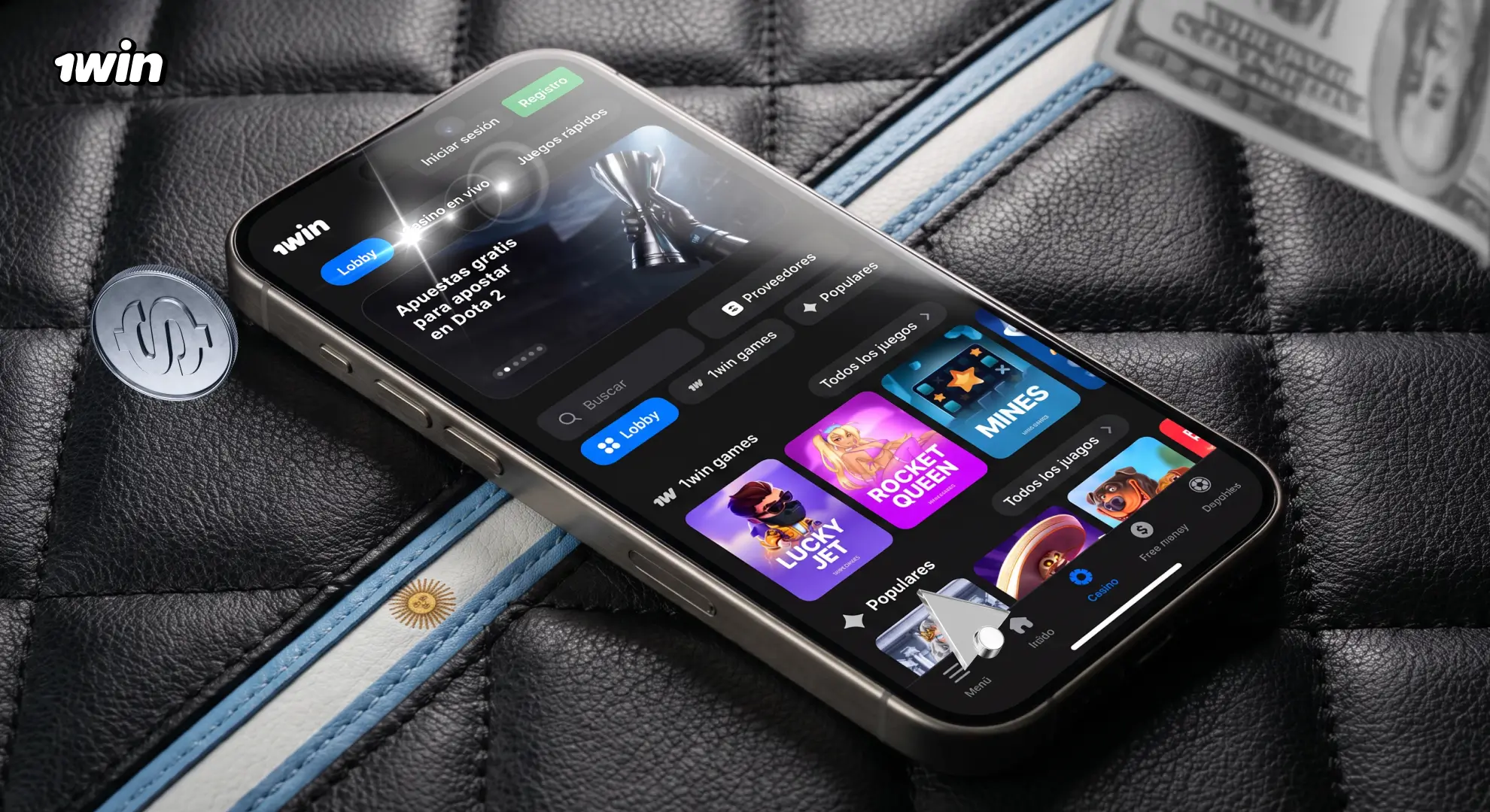 App móvil 1win